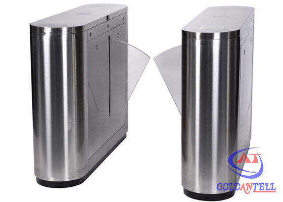 Biometric Access Control Flap Barrier , Full Automatic Barrier Gate for Library / Theater