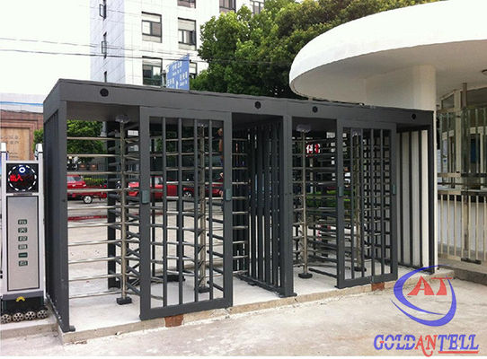 Bi - directional Full Height Turnstiles Airports Subway Station Automatic Revolving Door