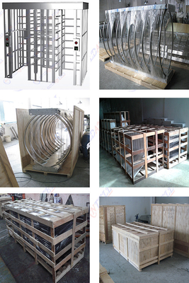 Bar Code / Bimetric Full Height Door All In One System Indoor Entrance Gate RS485