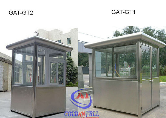 Stainless Steel Frame sentry box shed / Prefab Security Guard Booths Movable