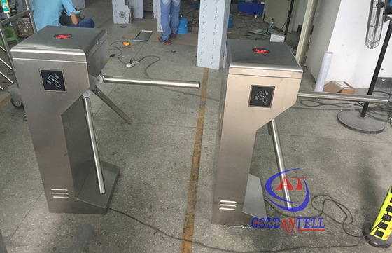 CE 120 Volt Power supply Tripod Turnstile Gate With Coin Collector , Stable Working