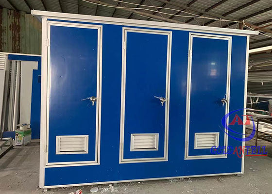 1.1 X 3.0 X 2.3 Meter Three Person Toilet Shower Room Movable Outdoor Ticket Booth