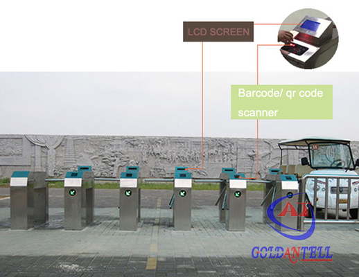 Mechanism Access Control Turnstile Tripod Turnstile Gate Barcode Reader Entrance And Exit