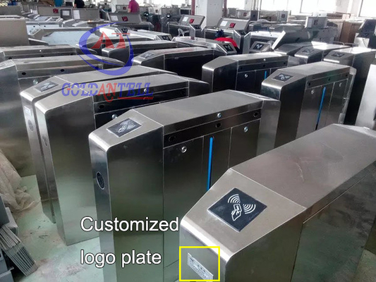 IC / ID Card RFID Turnstile Access Control Automatic Flap Barrier Gate