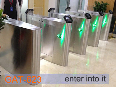 Fashionable Security Speed Gate High Working Speed Glass Turnstile For Public Service