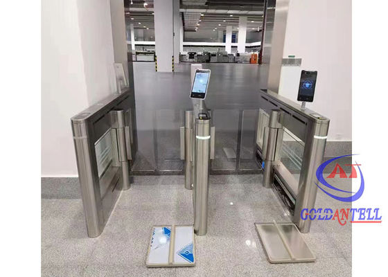 Office Entry 304 Stainless Steel Swing Speedgate Turnstile High Security Pedestrian Access Control