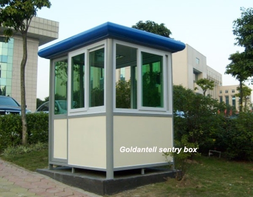 Steel Security Guard Booth 120x150x240cm Customizable Size