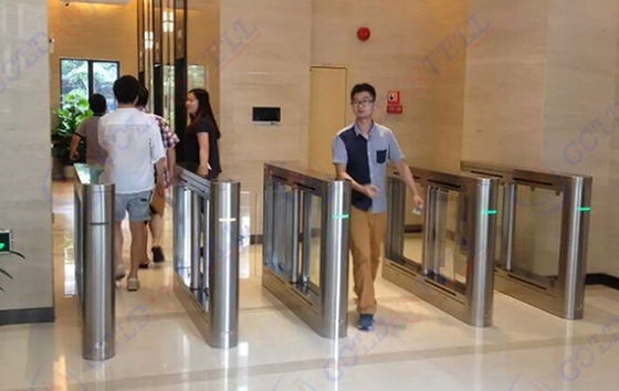 IP54 Rated Swing Barrier Gate with 0.6 Second Sliding Speed and 35-40 Persons/Minute Flow Rate