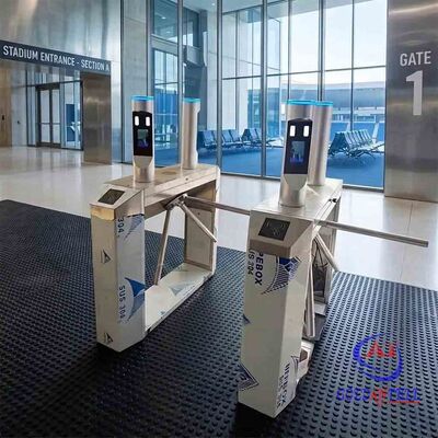 Finger-scan or Multi-technology Badge Waist-level Rotor Checkpoint for Employee-only Premises