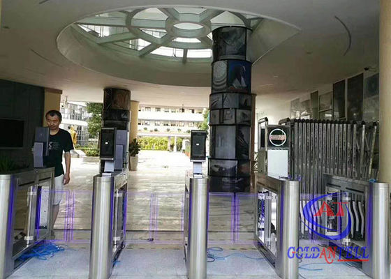 Contactless face detection turnstile / Wifi Camera thermometer indicator Time Attendance Access Control Device