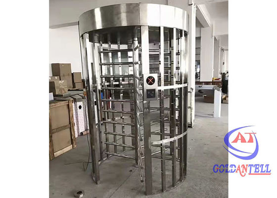 Single Entrance Rotrary Full Hight Turnstile Gate 304 Stainless Steel For Prison