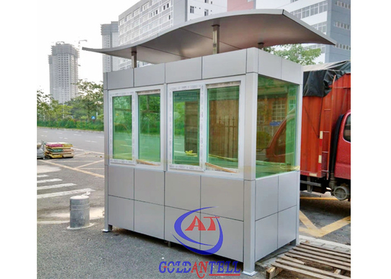 Будочка безопасностью на открытом воздухе Prefab караульного помещения стальной структуры цвета на открытом воздухе
