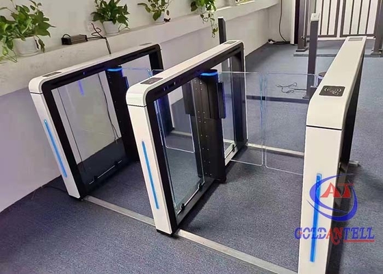 Ворота скорости барьера качания пропуска изготовленных на заказ турникетов управления доступом цвета белых быстрые