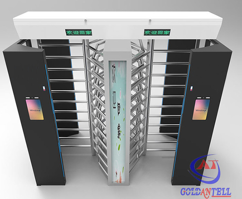 304 турникет 90 ухода за лицом кода карты QR SUS RFID вращая/120 Deg полной высоты на открытом воздухе