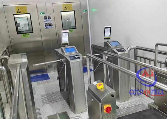 Безопасность ESD турникета опознавания отпечатка пальцев кода QR лицевая с термальной камерой
