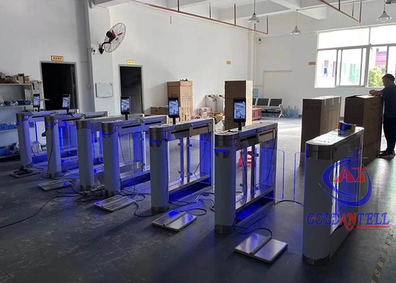 Управление доступом малошумного турникета створного щита IP TCP многофункциональное