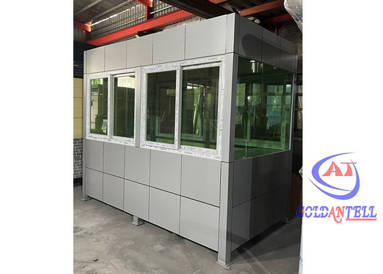 Подгонянная нержавеющая сталь модульной Prefab билетной кассы на открытом воздухе с алюминиевой плитой