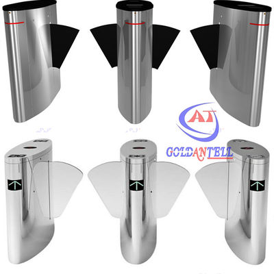 Smart card rfid reader flap barrier with acrylic glass wing in access remote control