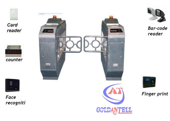 All electric mechanical Swing Barrier Gate , Residence half height turnstile access control