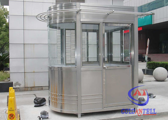 Stainless Steel 304 Security Guard Cabin Booth Custom Size design