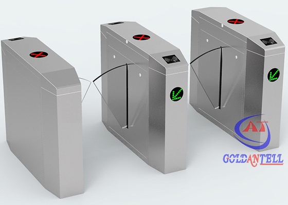 SUS 304 RFID Card Reader Flap Barrier Gate Access Control Fingerprint Access Control Flap Turnstiles (Контроль доступа отпечатков пальцев с помощью RFID)