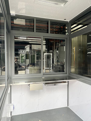 1500x2400mm Or Customized Security Guard House Earthquake Proof Grade 8.3 Gross Weight 320KG to 550KG Depend On Size Guard Booth