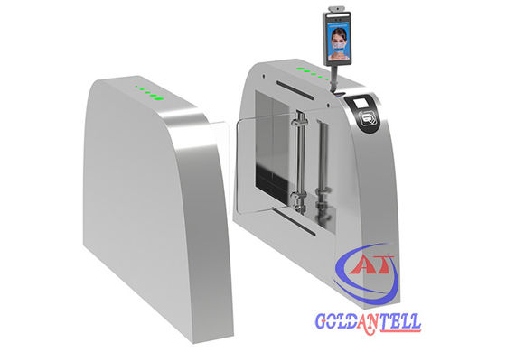 High Security Face Recognition Swing Barrier Gate Fast Speed 304 Stainless Steel