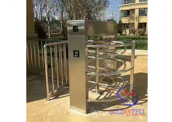 водоустойчивые на открытом воздухе биометрические электромагнитные ворота талии турникета доступа входа, перекрестные барьеры поляков