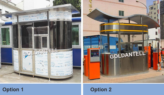 Custom Stainless Steel Security Cabin Prefab Outdoor Guard Booth