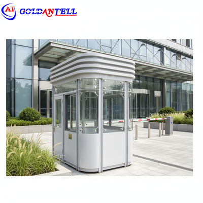 1500x2400mm Or Customized Security Guard House Earthquake Proof Grade 8.3 Gross Weight 320KG to 550KG Depend On Size Guard Booth
