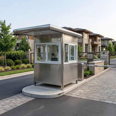 Композитные панели Стальной охранный дом Настраиваемый валовой вес 320 кг 550 кг В зависимости от размера Устойчивый к погодным условиям охранный приют