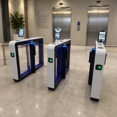 QR-код распознавание лиц автоматический качающийся барьер скоростной турникет карта членство спортзал офисное здание