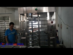 GAT-504 с одним входом, полный высокий турникель с считывателем карт и считывателем отпечатков пальцев