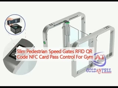 Slim Пешеходные скоростные ворота RFID QR-код NFC Карта Pass Control для спортзала