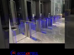 GAT-672 оптический сканер лица Swing Barrier Gate RFID Bi Directional Pass Barrier System (Оптический сканер лица)