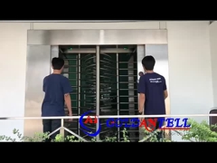 GAT-503 Двойной канал полная высота поворотник с системой чтения отпечатков пальцев